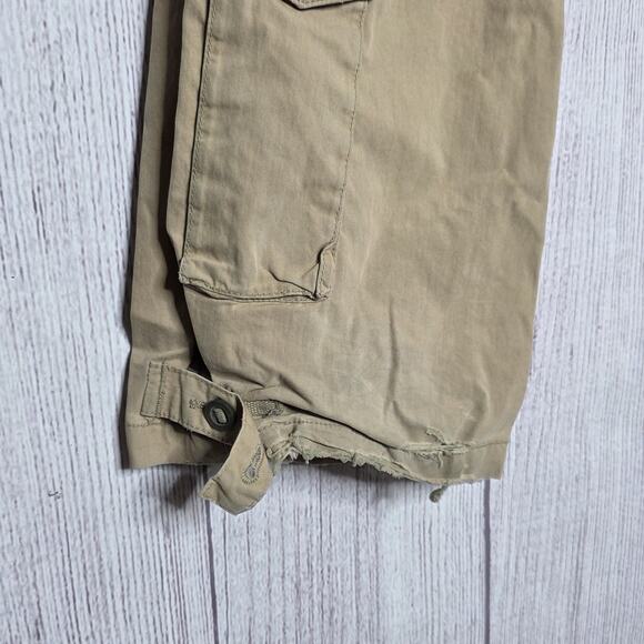 Y2K Abercrombie & Fitch “Fitch-Pant” Utility Cargo Pant with Red Contrast, sz 6 - Picture 4 of 8